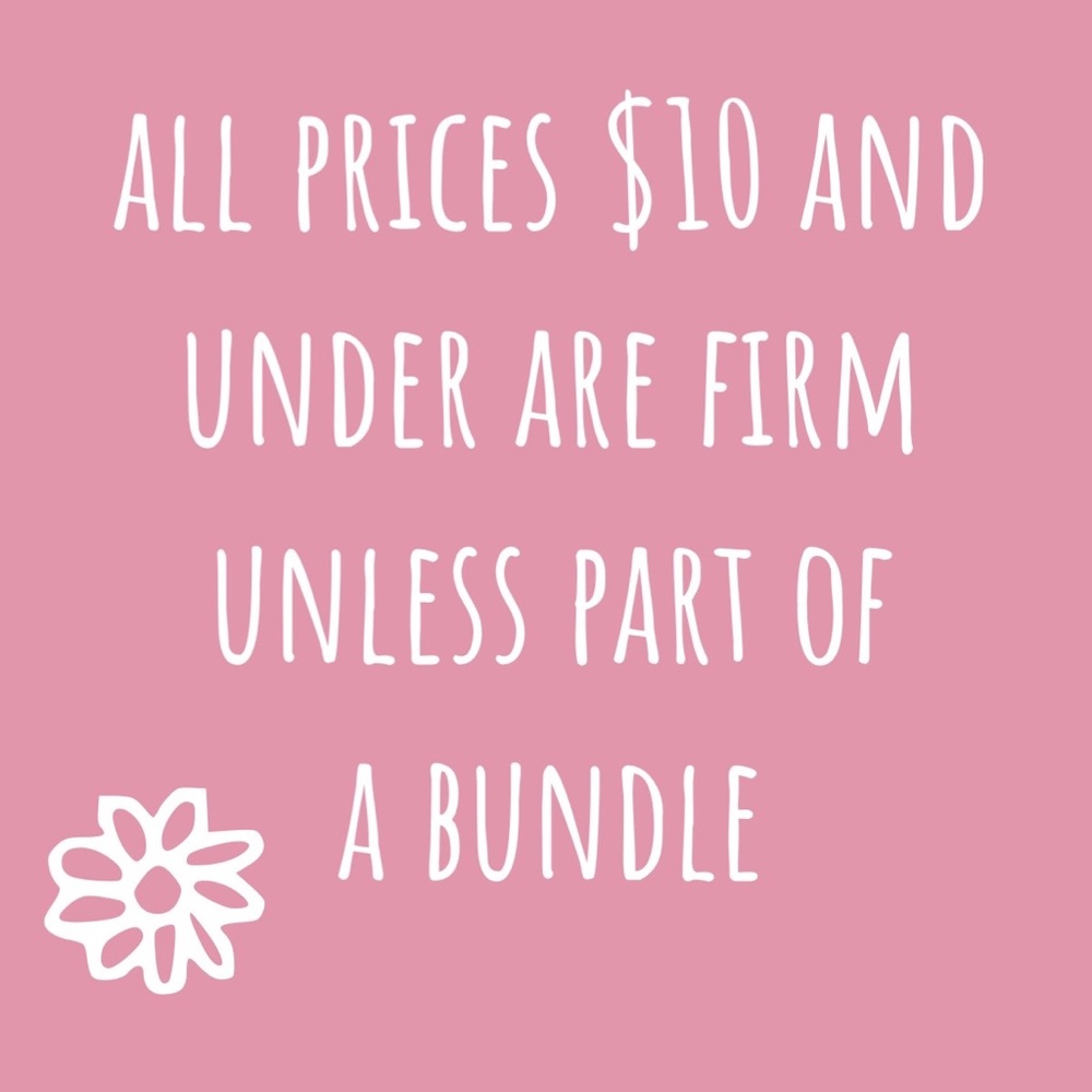 Prices under $10 are firm! (Unless part of bundle)